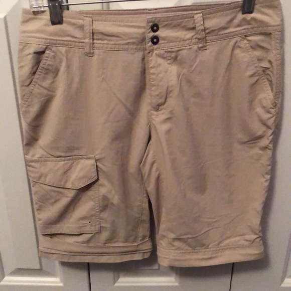 Columbia Omni Shade 2 in 1 pants / Bermuda shorts Bone color Size 4 short - Picture 12 of 15